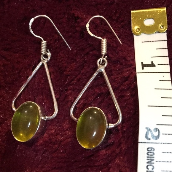CITRINE Sterling Silver Earrings - Picture 1 of 4